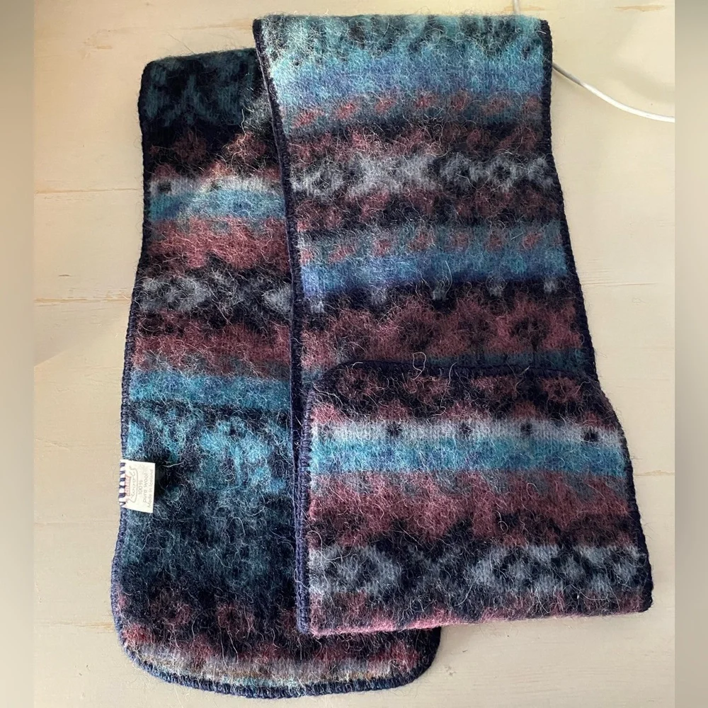 Iceland Wool 100% Multicolor Wool Scarf